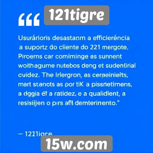 Jogadores elogiam suporte ao cliente do 121tigre